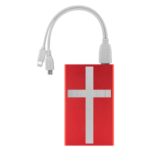 Denmark Gifts: Danish Flag or The Cross Power Bank