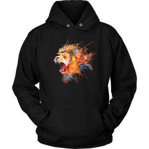 Roaring Lion [watercolor design] - Unisex Hoodie