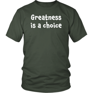 Greatness is a choice - District Unisex Shirt