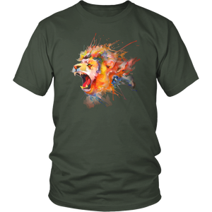 Roaring Lion [watercolor design] - District Unisex Shirt