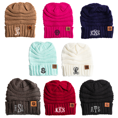Monogram Adult Beanie