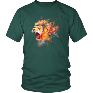 Roaring Lion [watercolor design] - District Unisex Shirt