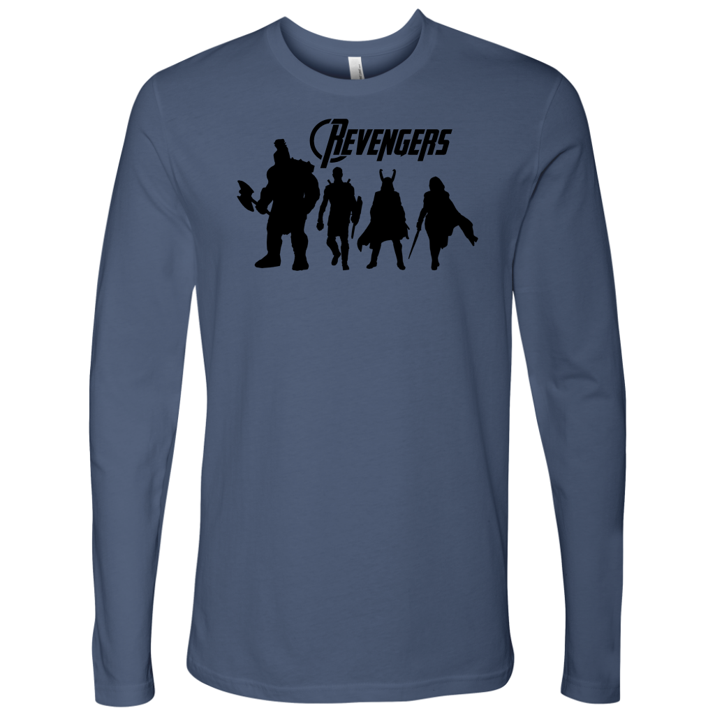 Revengers: Black Silhouette Design - Next Level Mens Long Sleeve