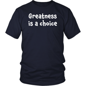 Greatness is a choice - District Unisex Shirt