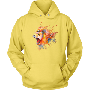 Roaring Lion [watercolor design] - Unisex Hoodie