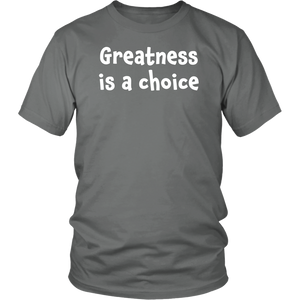 Greatness is a choice - District Unisex Shirt