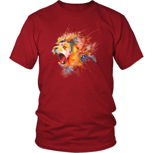 Roaring Lion [watercolor design] - District Unisex Shirt