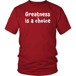 Greatness is a choice - District Unisex Shirt