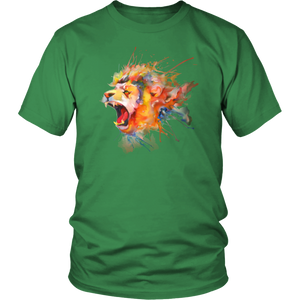 Roaring Lion [watercolor design] - District Unisex Shirt