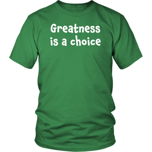 Greatness is a choice - District Unisex Shirt