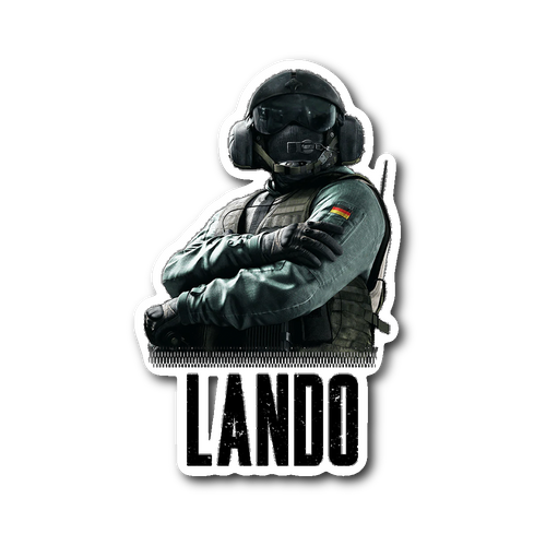 Rainbow Six Siege: Jager (Personalized for Lando) Sticker