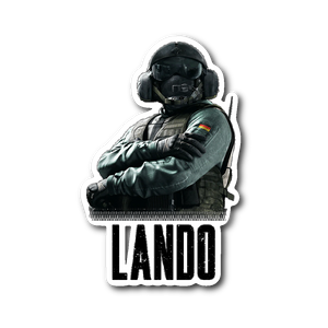 Rainbow Six Siege: Jager (Personalized for Lando) Sticker