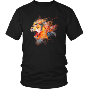 Roaring Lion [watercolor design] - District Unisex Shirt