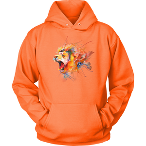 Roaring Lion [watercolor design] - Unisex Hoodie
