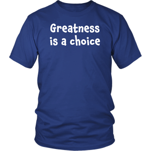 Greatness is a choice - District Unisex Shirt