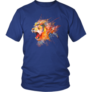 Roaring Lion [watercolor design] - District Unisex Shirt