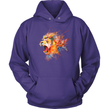 Roaring Lion [watercolor design] - Unisex Hoodie