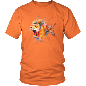 Roaring Lion [watercolor design] - District Unisex Shirt