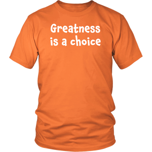 Greatness is a choice - District Unisex Shirt
