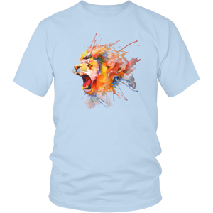 Roaring Lion [watercolor design] - District Unisex Shirt