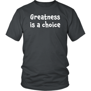 Greatness is a choice - District Unisex Shirt