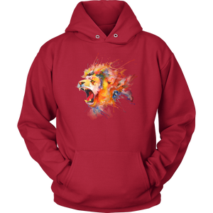 Roaring Lion [watercolor design] - Unisex Hoodie