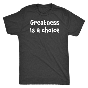 Greatness is a choice - Next Level Mens Triblend