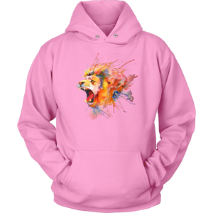 Roaring Lion [watercolor design] - Unisex Hoodie